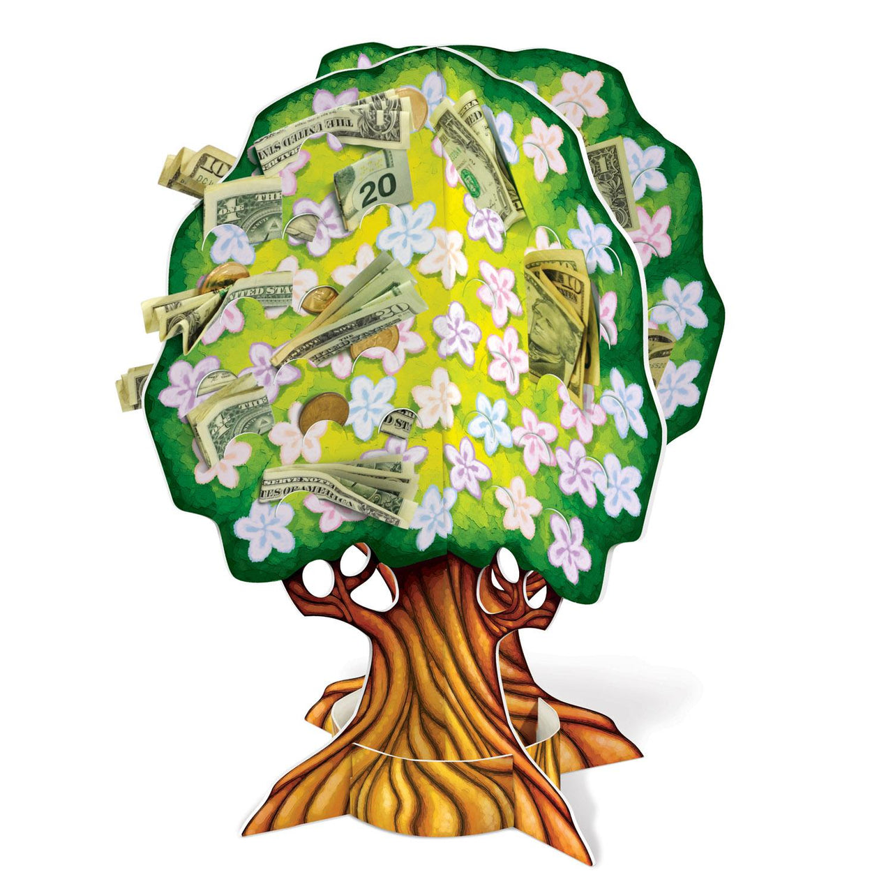 3-D Baby Shower Money Tree - Bulk/12 Money Trees