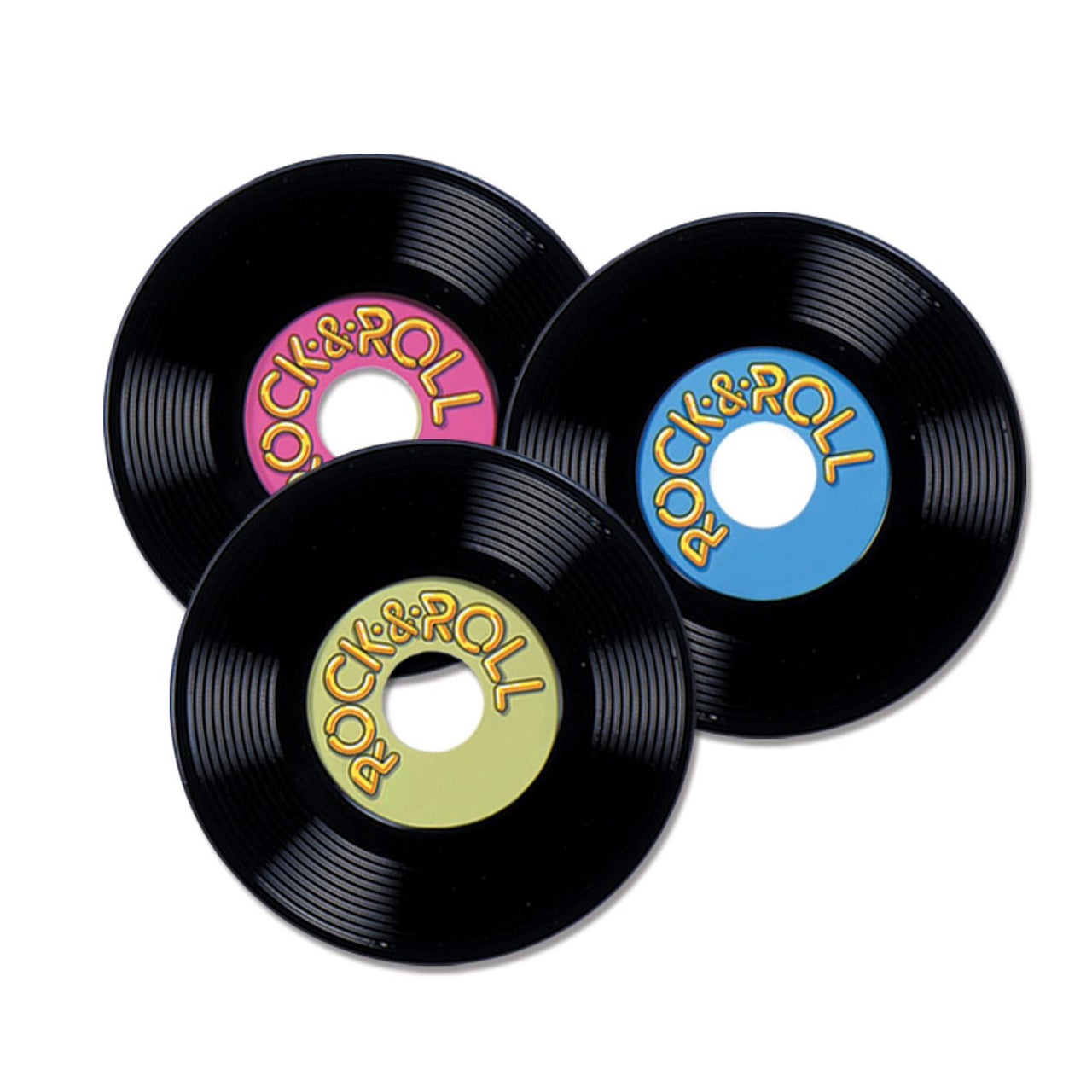 Personalize Plastic Party Records - Bulk/36 Records