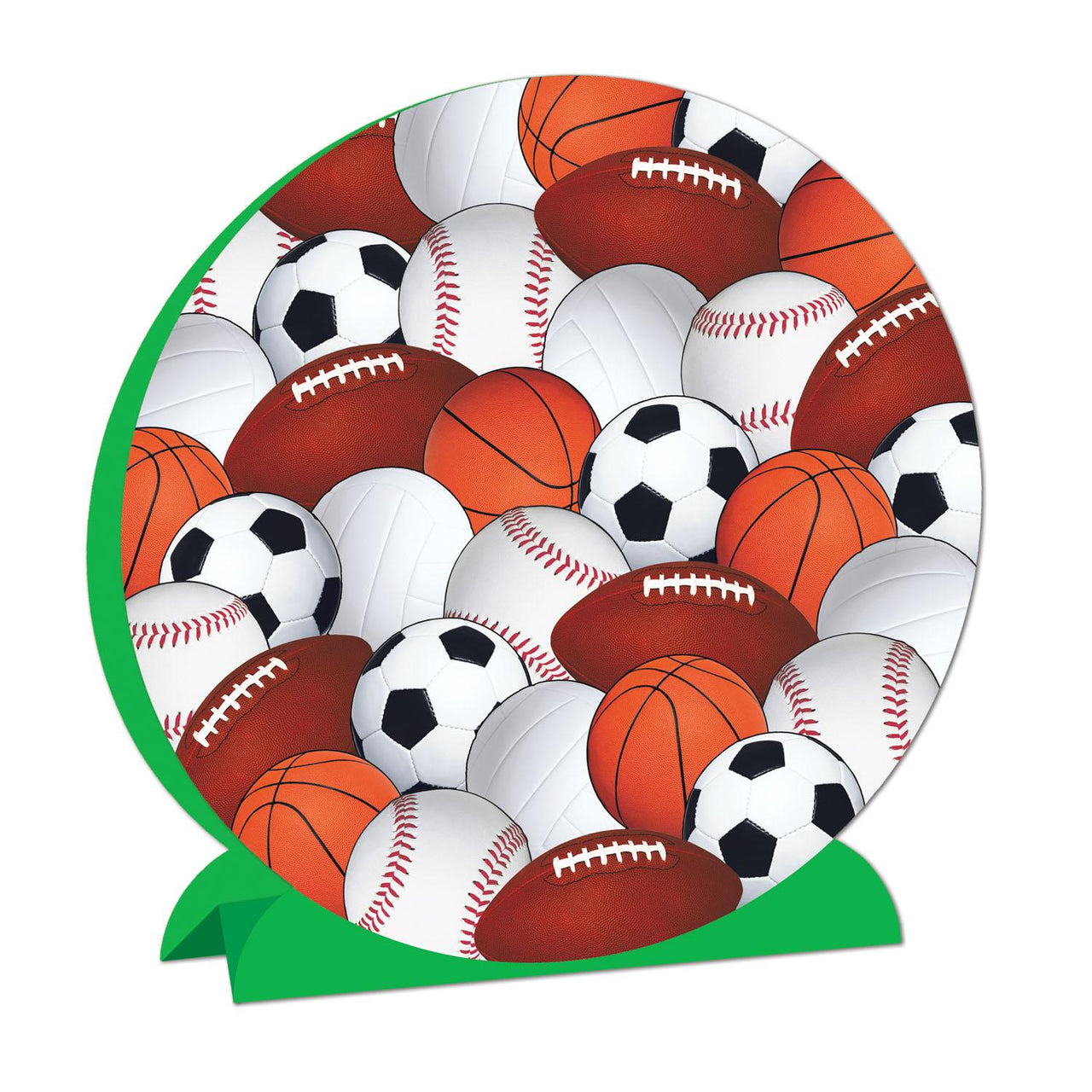 3-D Sports Party Centerpiece - Bulk 12 Pack