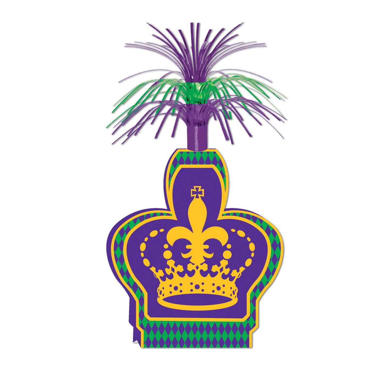 Mardi Gras Centerpiece - Bulk 12 Pack