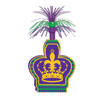 Mardi Gras Centerpiece - Bulk 12 Pack