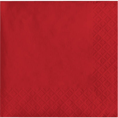 240 pc Bulk Classic Red Value Friendly Beverage Napkins