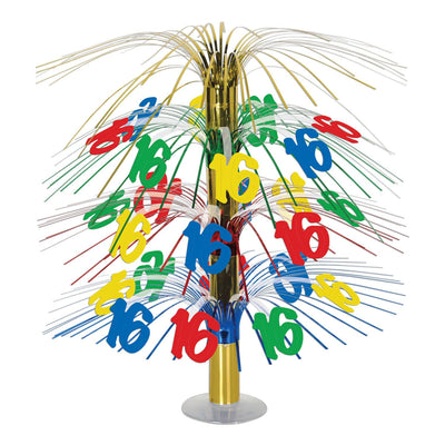 16th Birthday Party Cascade Centerpiece - Bulk 6 Pack