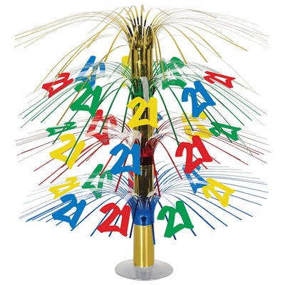 21st Birthday Party Cascade Centerpiece - Bulk 6 Pack
