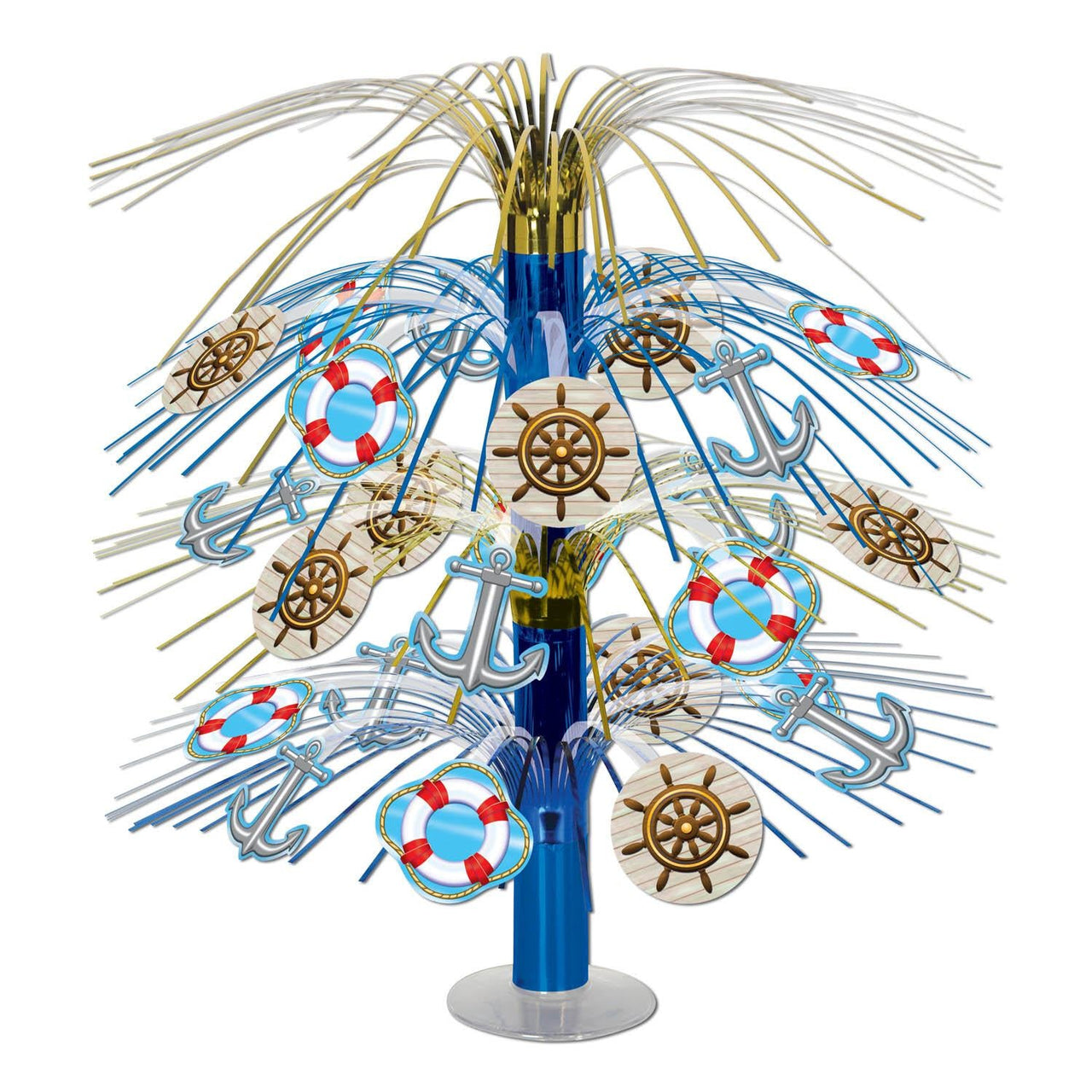 Nautical Cascade Party Centerpiece - Bulk 6 Pack