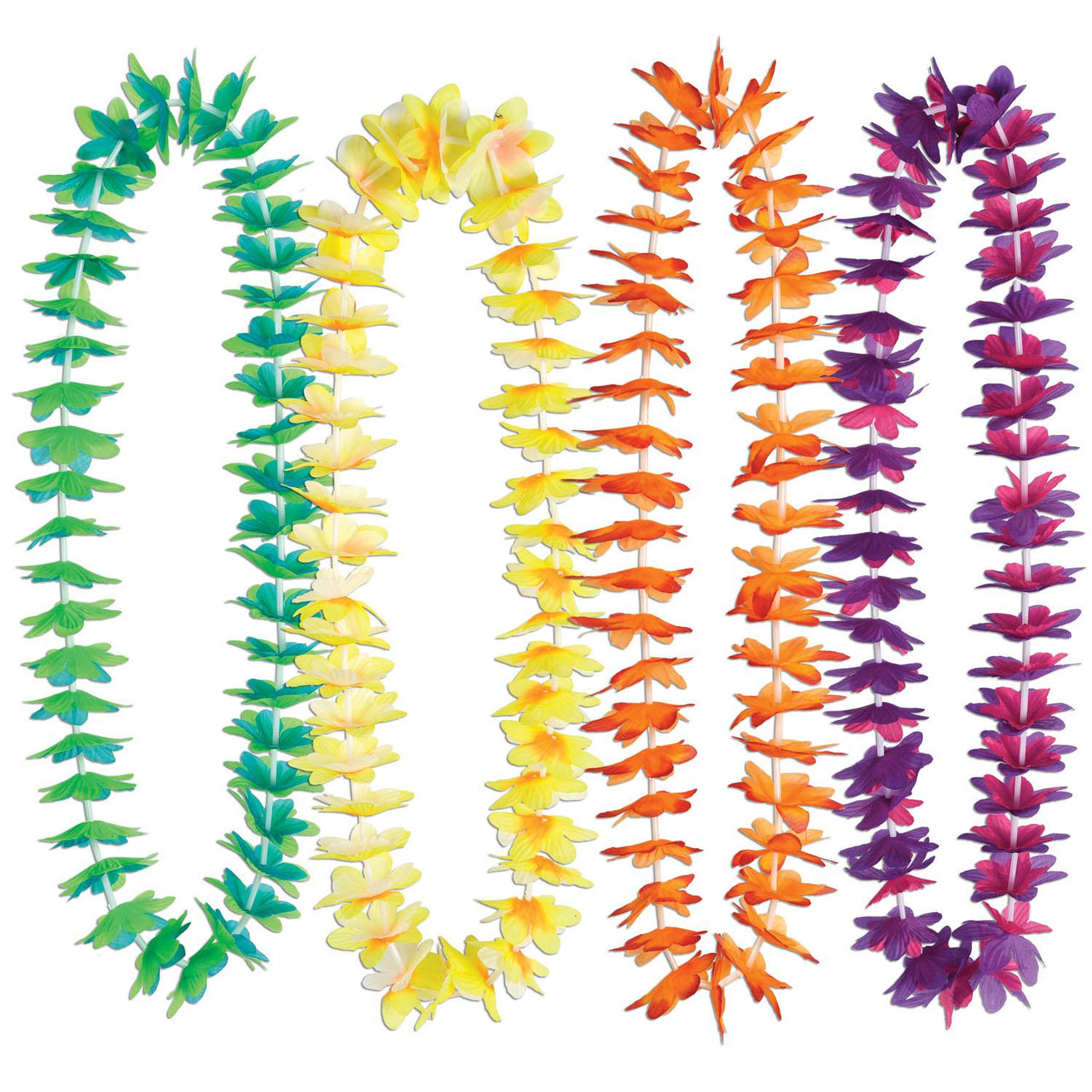 Luau Party Silk 'N Petals Waikiki Leis - Bulk/50 Leis