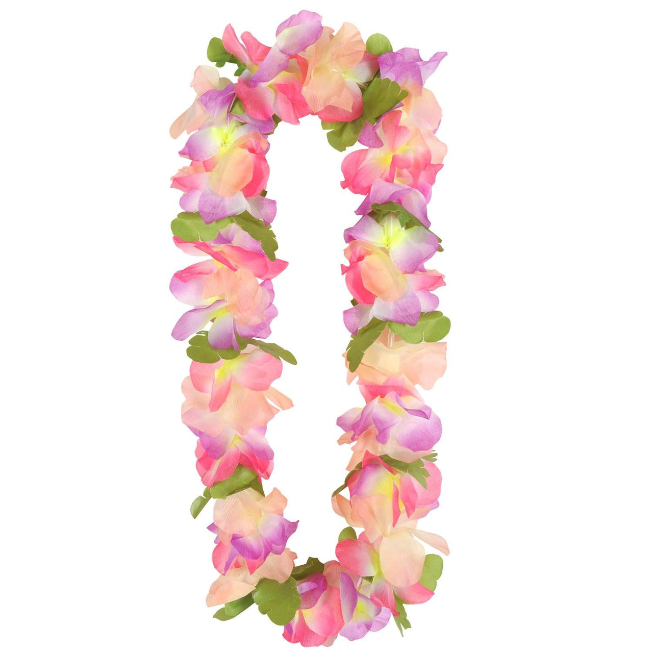 Luau Party Silk 'N Petals Tropical Garden Lei - Bulk 12 Pack
