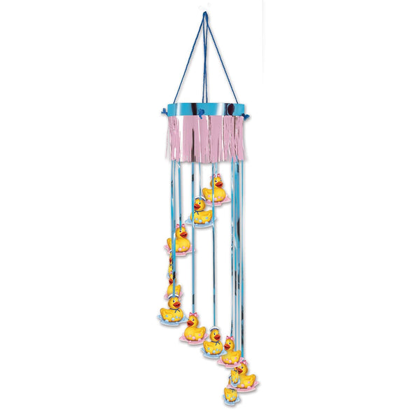 Beistle Just Duckie Windspiel – Niedliches Stoff-Windspiel In Mehrfarbig, 106 Cm, Perfekt Für Babyparty-Deko