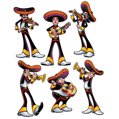 Fiesta Cutouts - prtd 2 sides - Bulk 72 Pack