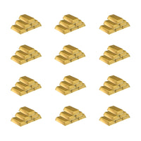 Western Party Supplies - Plastic Gold Bar Decorations