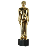 Jtd Awards Night Male Party Statuette Cutout - Bulk 12 Pack