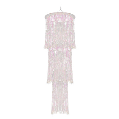 3-Tier (1-Ply) Shimmering Chandelier Wedding Decoration - opalescent - Bulk 6 Pack