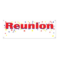 Reunion Party Sign Banner - Bulk 12 Pack