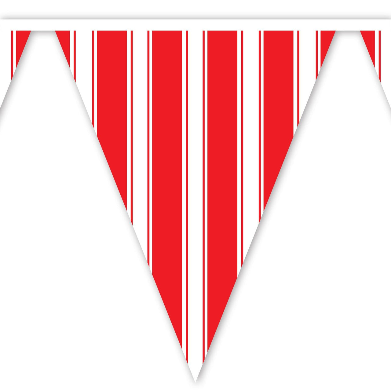 Bulk Striped Pennant Banner (Case of 12) by Beistle