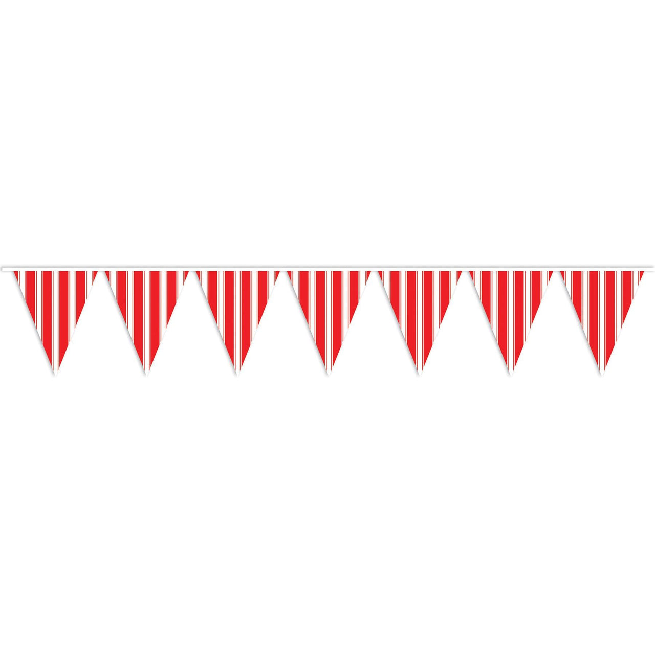 Striped Party Pennant Banner - Bulk 12 Pack