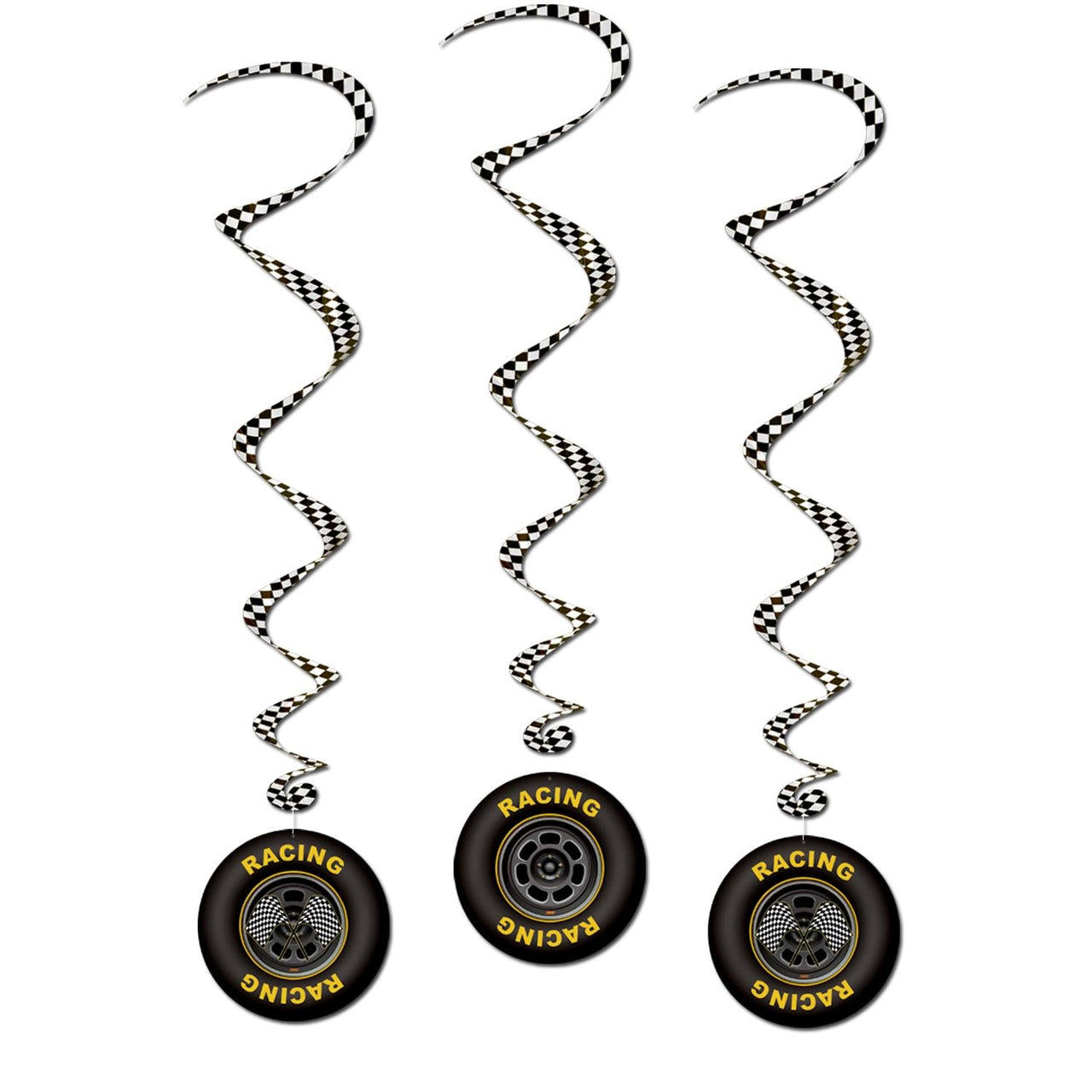Racing Tire Party Whirls - Bulk/18 Whirls