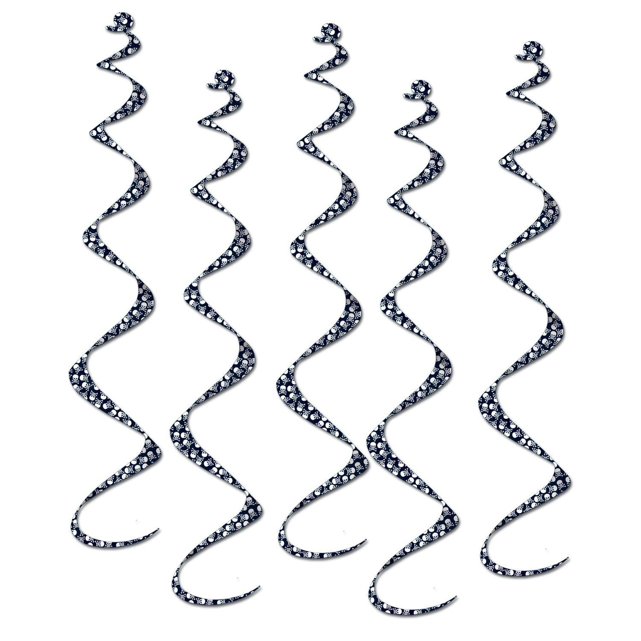 Printed Pirate Party Twirly Whirlys - Bulk/30 Whirls