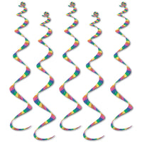 Printed Stripes Twirly Whirlys - Bulk/30 Whirls