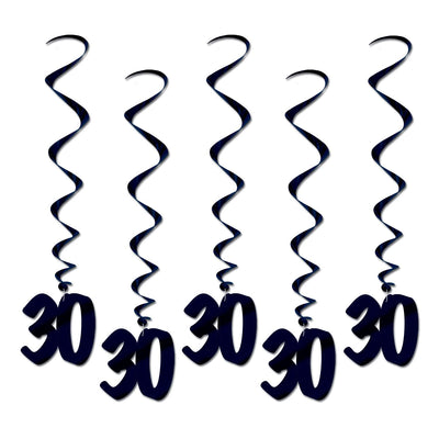 30th Birthday Party Whirls - Bulk/30 Whirls