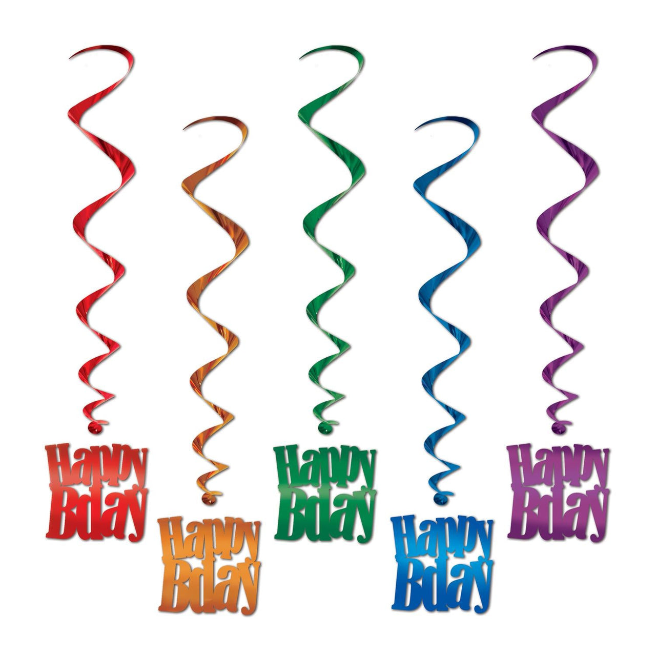 Happy Birthday Party Whirls - Bulk/30 Whirls