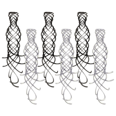 Shimmering Whirls Asst Party black/silver - Bulk/36 Whirls