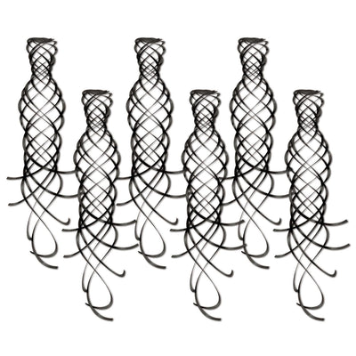 Shimmering Party Whirls black - Bulk/36 Whirls