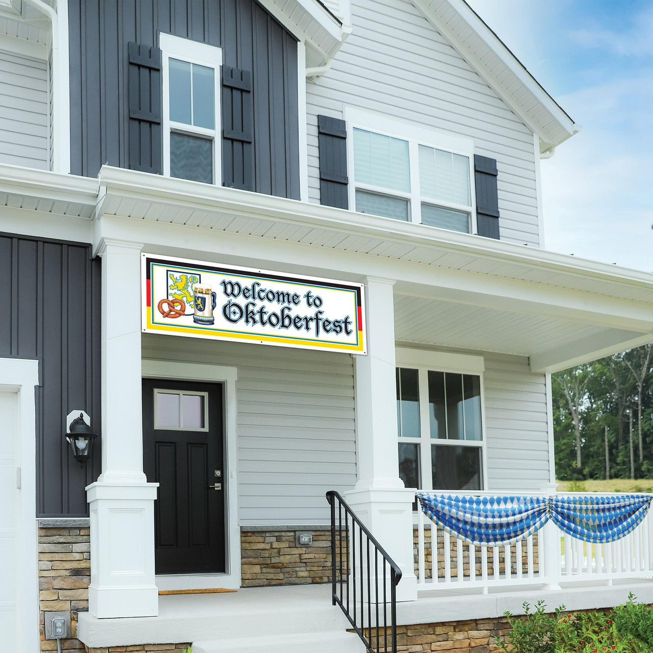 Welcome To Oktoberfest Sign Banner