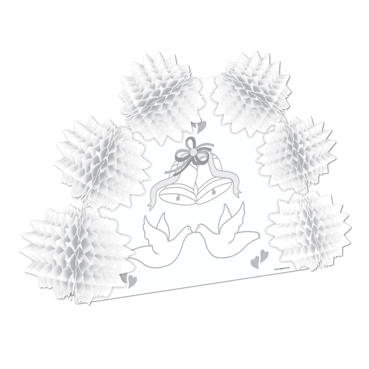 Wedding 2-Sided Centerpiece - Bulk 12 Pack