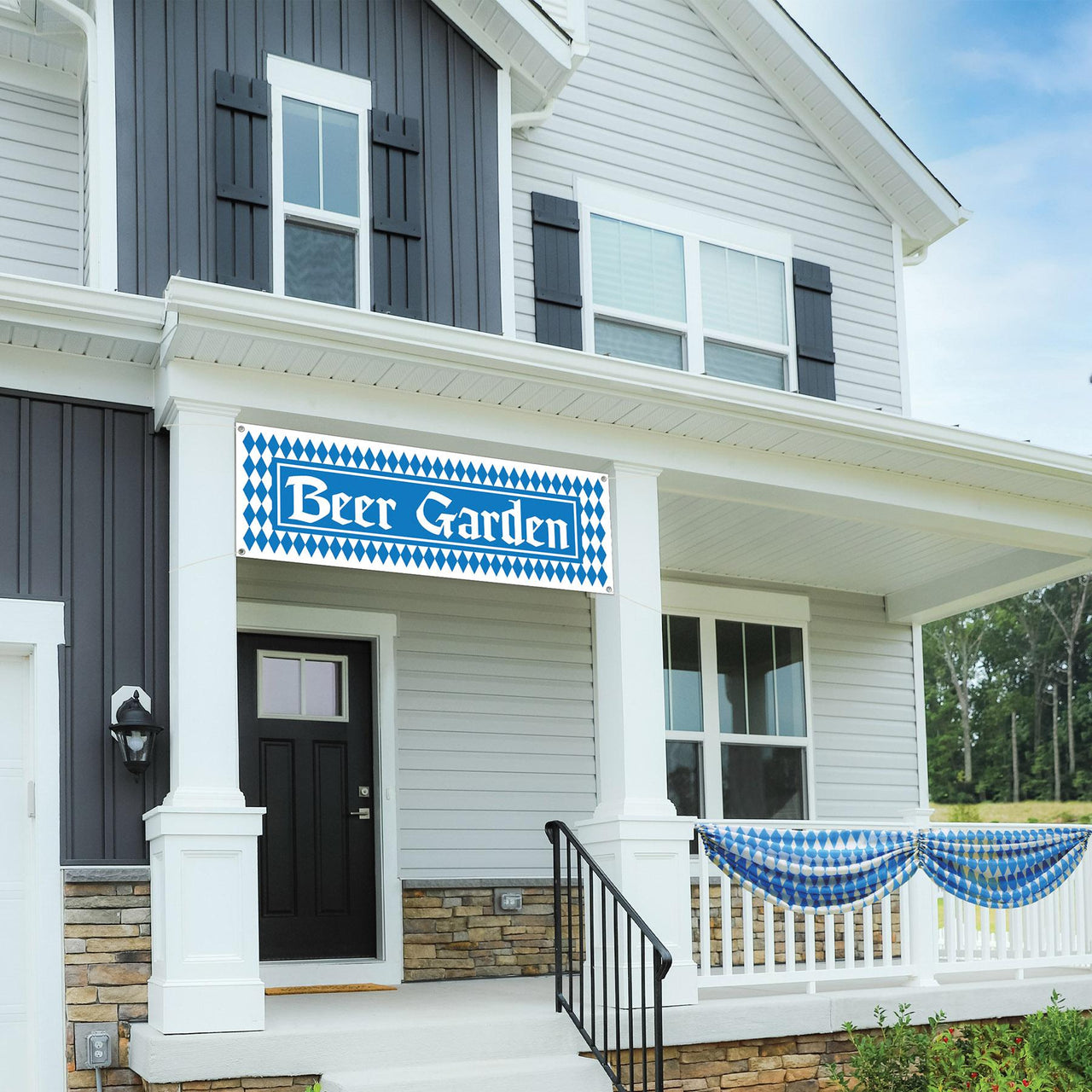 Bulk Beer Garden Sign Banner (Case of 12) by Beistle