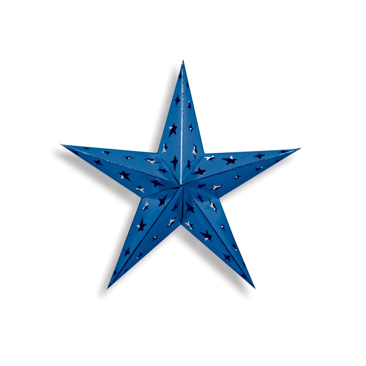12 Inch Dimensional Foil Party Star - blue - Bulk/12 Stars