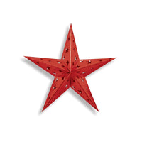 12 Inch Dimensional Foil Party Star - red - Bulk/12 Stars