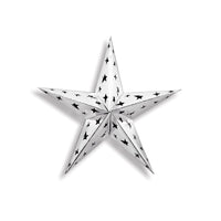 12 inch Dimensional Foil Party Star - silver - Bulk/12 Stars
