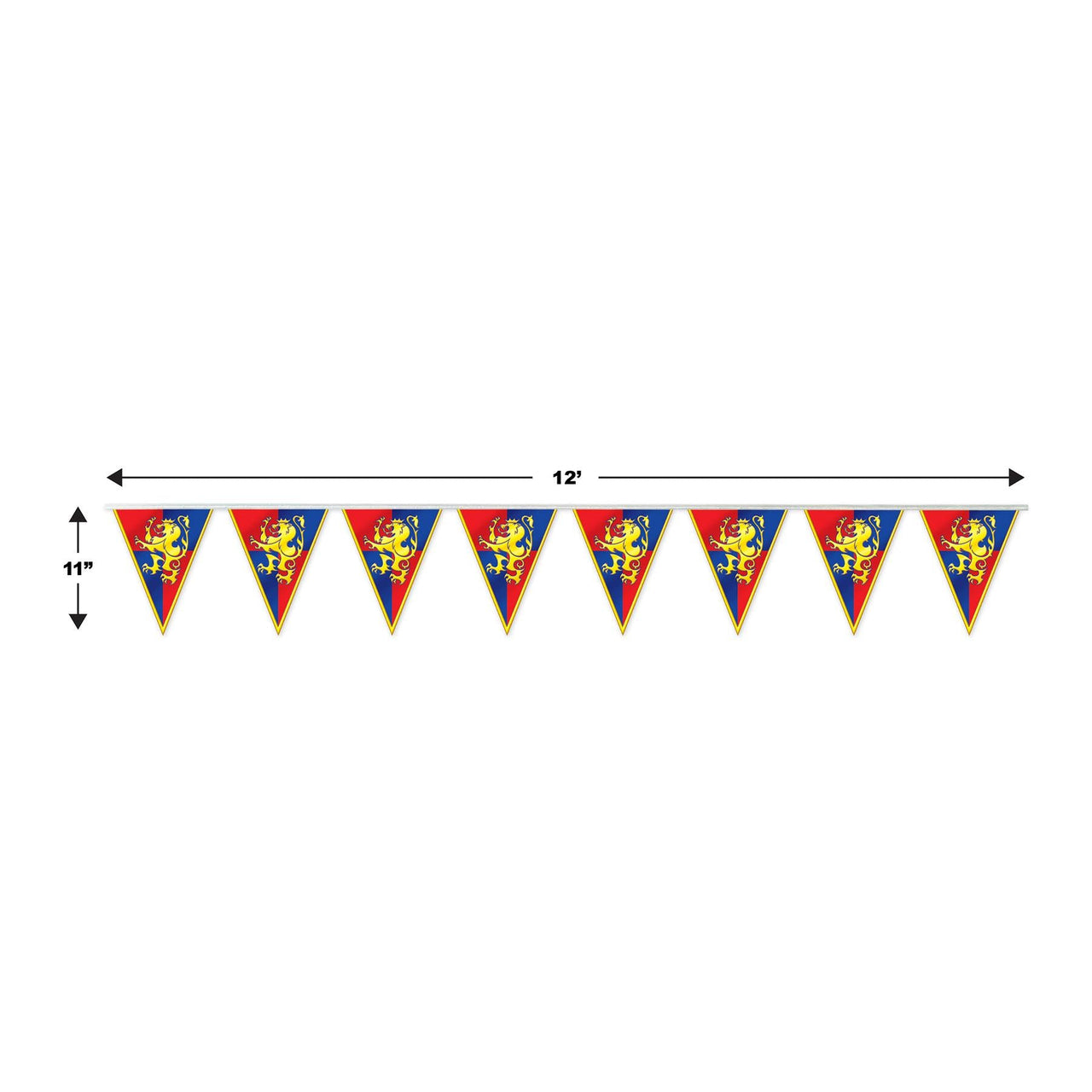 Medieval Party Supplies - Medieval Pennant Banner