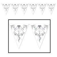 Wedding Bells Pennant Banner - Bulk 12 Pack