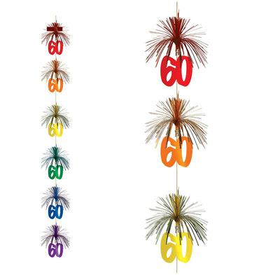 60th Birthday Party Firework Stringer - Bulk/12 Stringers