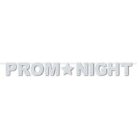 Glittered Prom Night Party Streamer - Bulk 12 Pack
