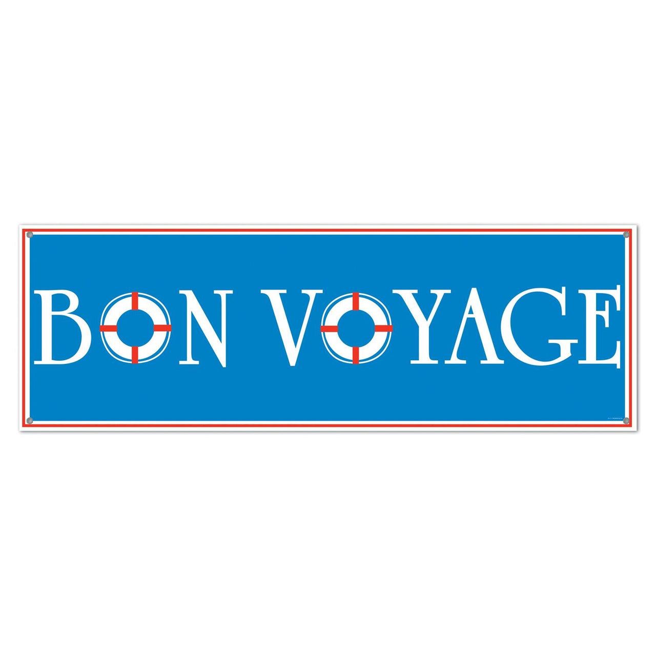 Bon Voyage Party Sign Banner - Bulk 12 Pack