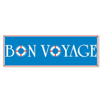 Bon Voyage Party Sign Banner - Bulk 12 Pack