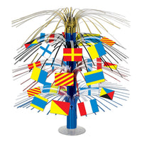 Nautical Flag Cascade Party Centerpiece - Bulk 6 Pack