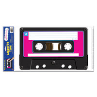 Cassette Tape Peel 'N Place Clings Party Decor - Bulk/12 Clings