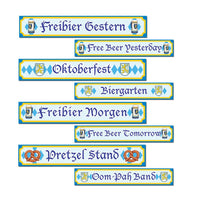 Oktoberfest Sign Cutouts - Bulk 48 Pack