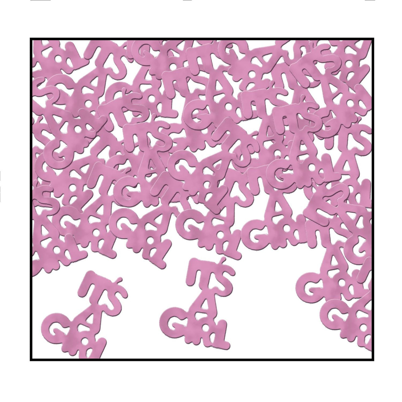 It's A Girl Confetti- Pink - Bulk/12 Packs