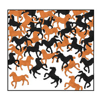 Confetti Horses Decorations black/copper (1 Oz per Pack) - Bulk/12 Packs
