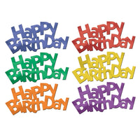 Jumbo Happy Birthday Confetti - Bulk/72 Pieces