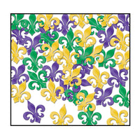 Mardi Gras Confetti Fleur De Lis gold - green - purple (1 Oz per Pack) - Bulk/12 Packs