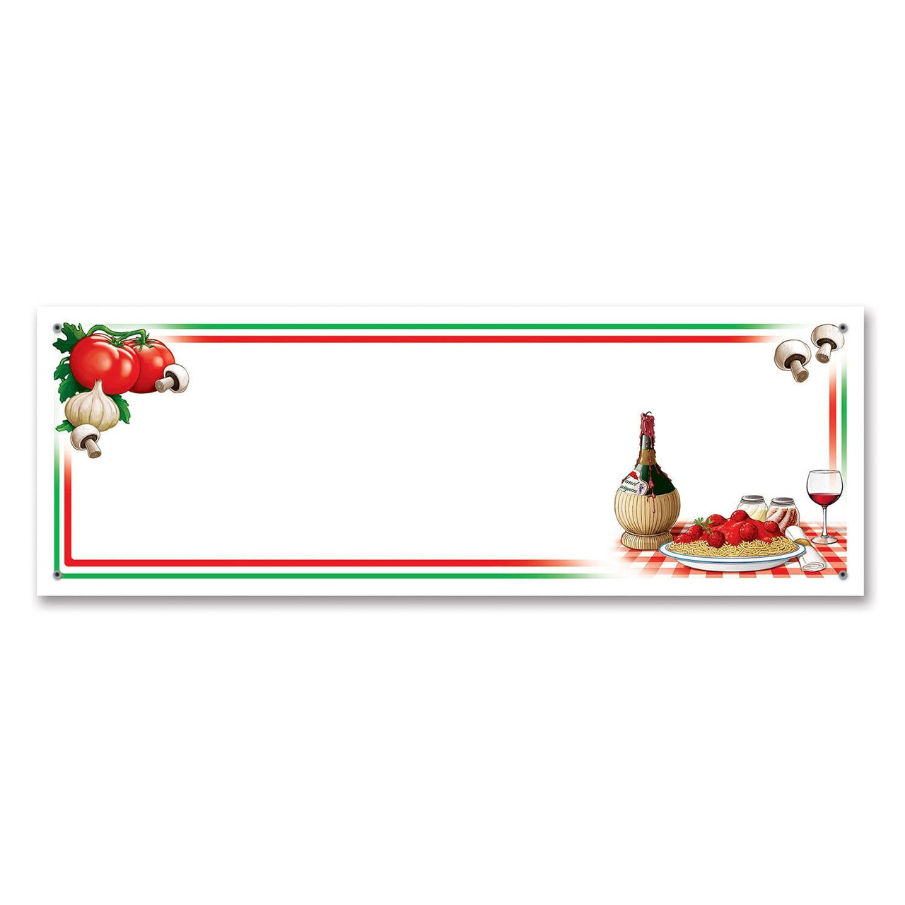 Italian Night Party Sign Banner - Bulk 12 Pack