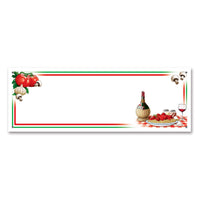 Italian Night Party Sign Banner - Bulk 12 Pack