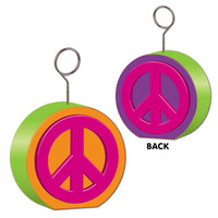 Peace Sign Party Photo/Balloon Holder - Bulk 6 Pack