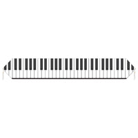 Printed Piano Keyboard Table Runner