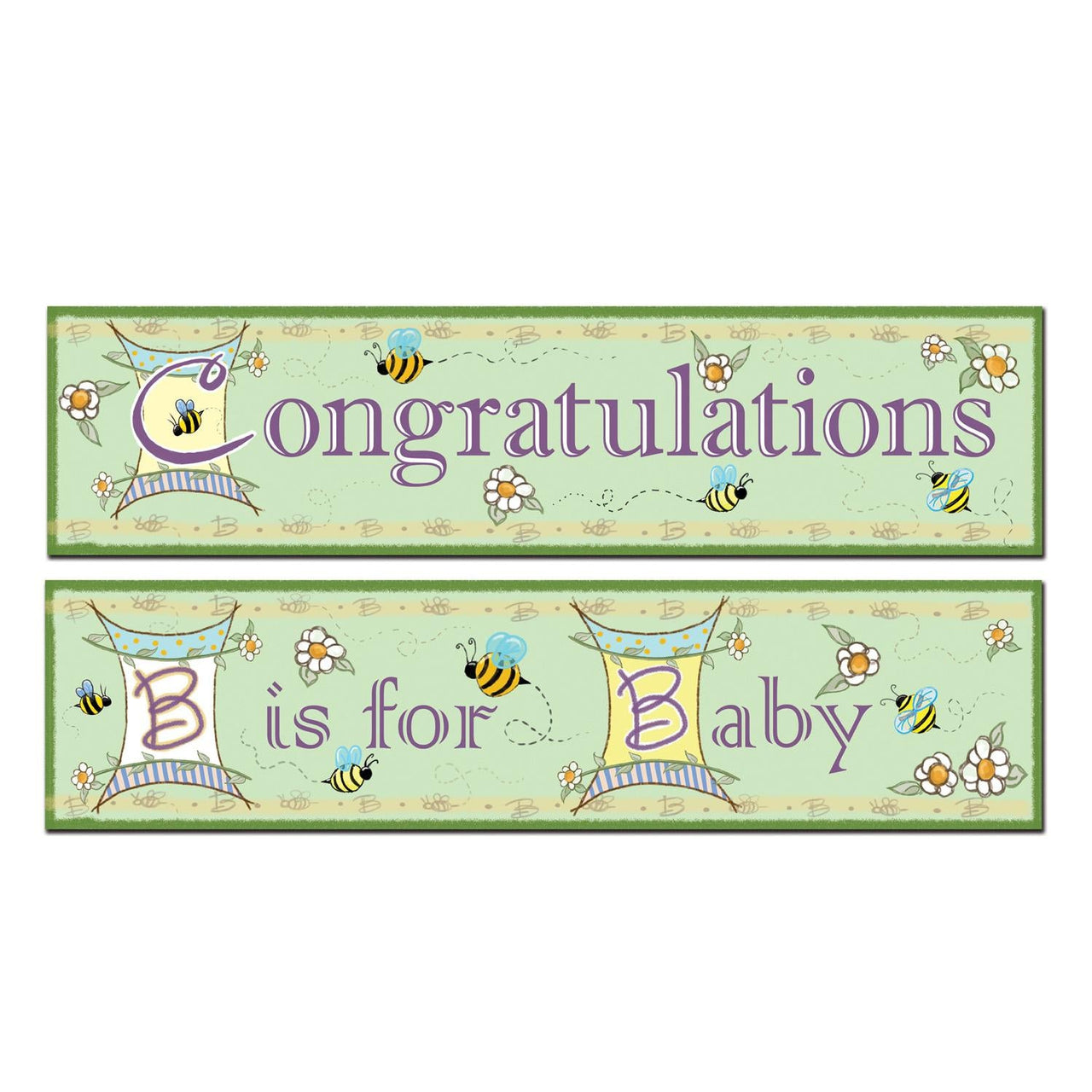 B Is For Baby Banners - Bulk 24 Pack